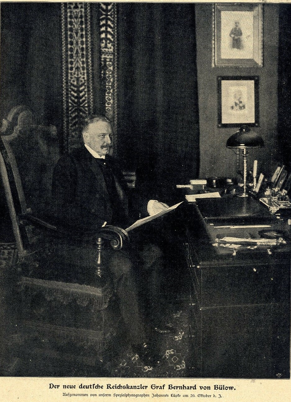 Bernhard v. Bülow, Photographie von Johannes Lüpke, 1900