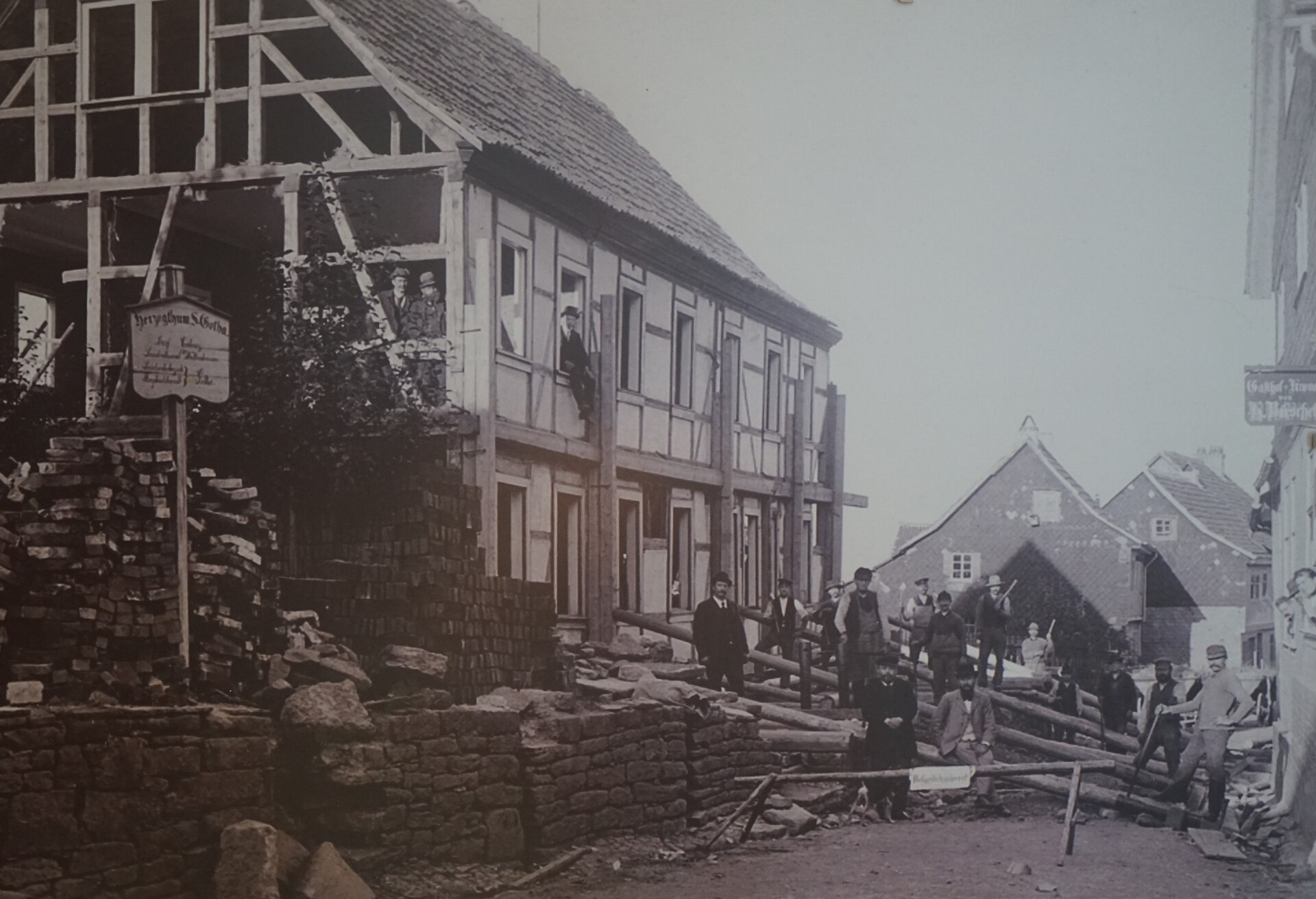 Versetzung der Schule in Cabarz am 4. Oktober 1899