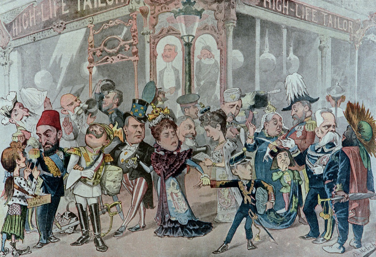 Karikatur von Moloch zur ersten Haager Friedenskonferenz