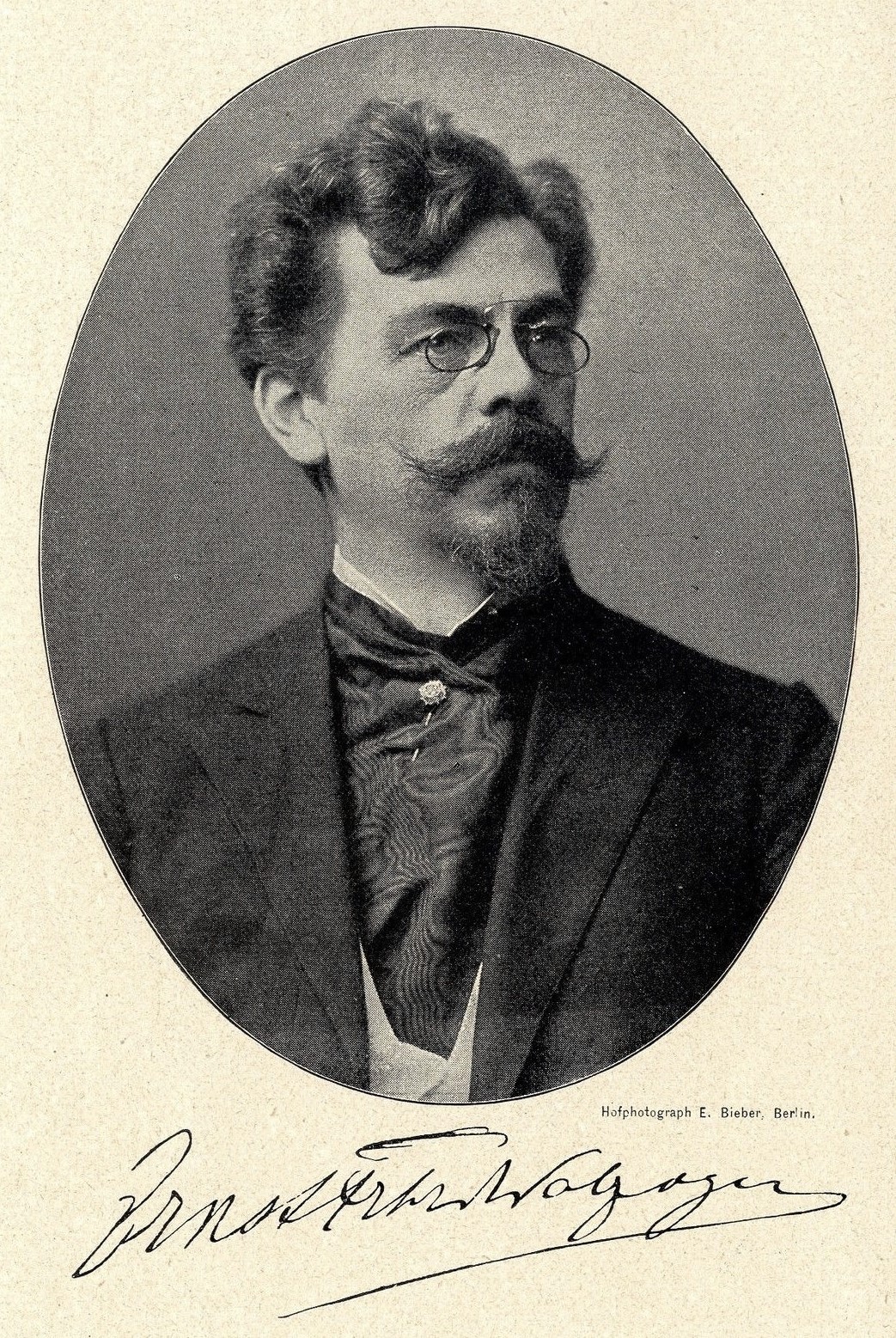 Ernst von Wolzogen, Porträt von E. Bieber, 1899