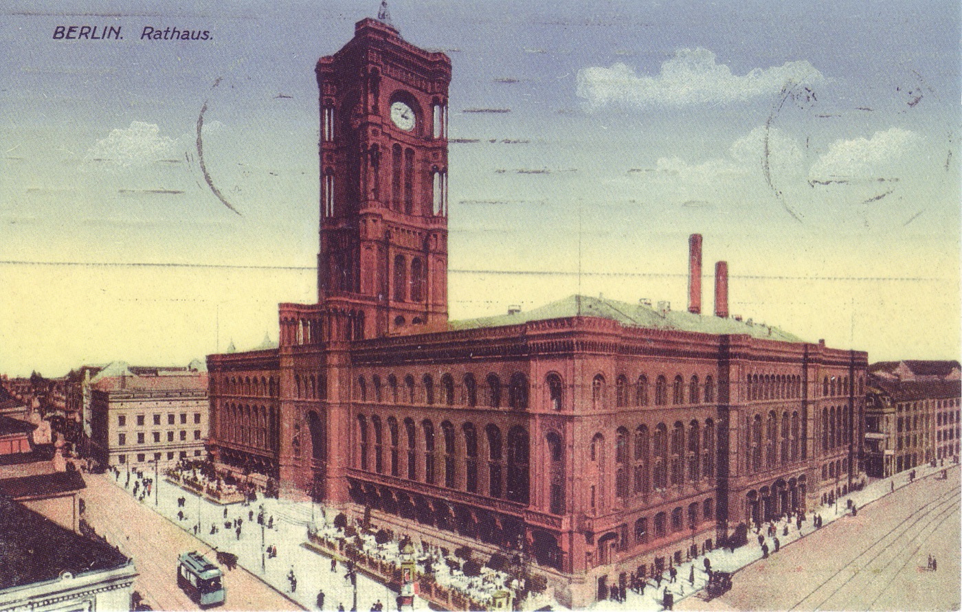 Das Berliner Rathaus, Ansichtskarte um 1900