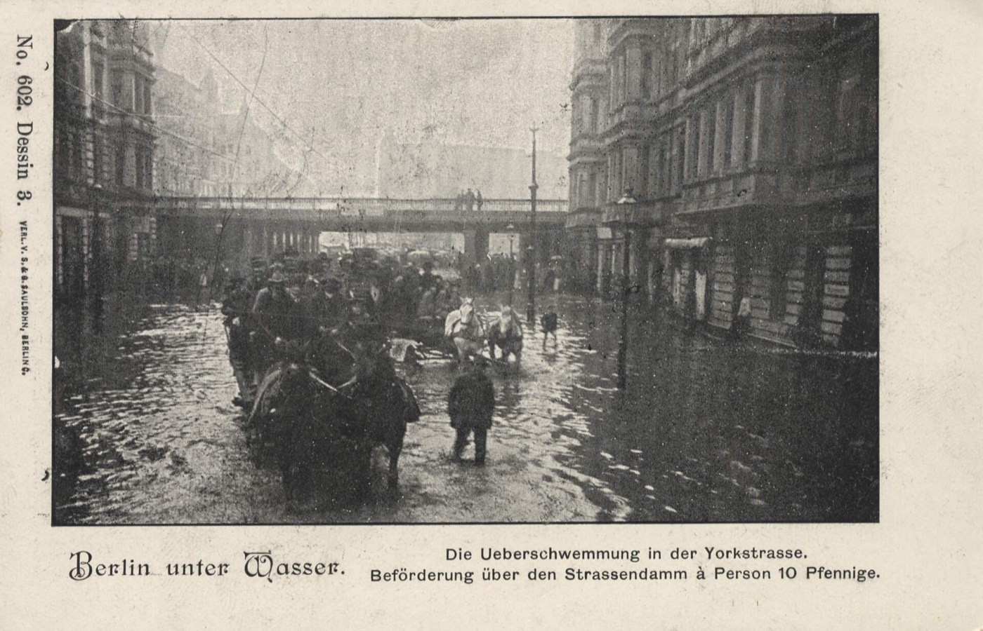 Die überschwemmte Yorkstraße