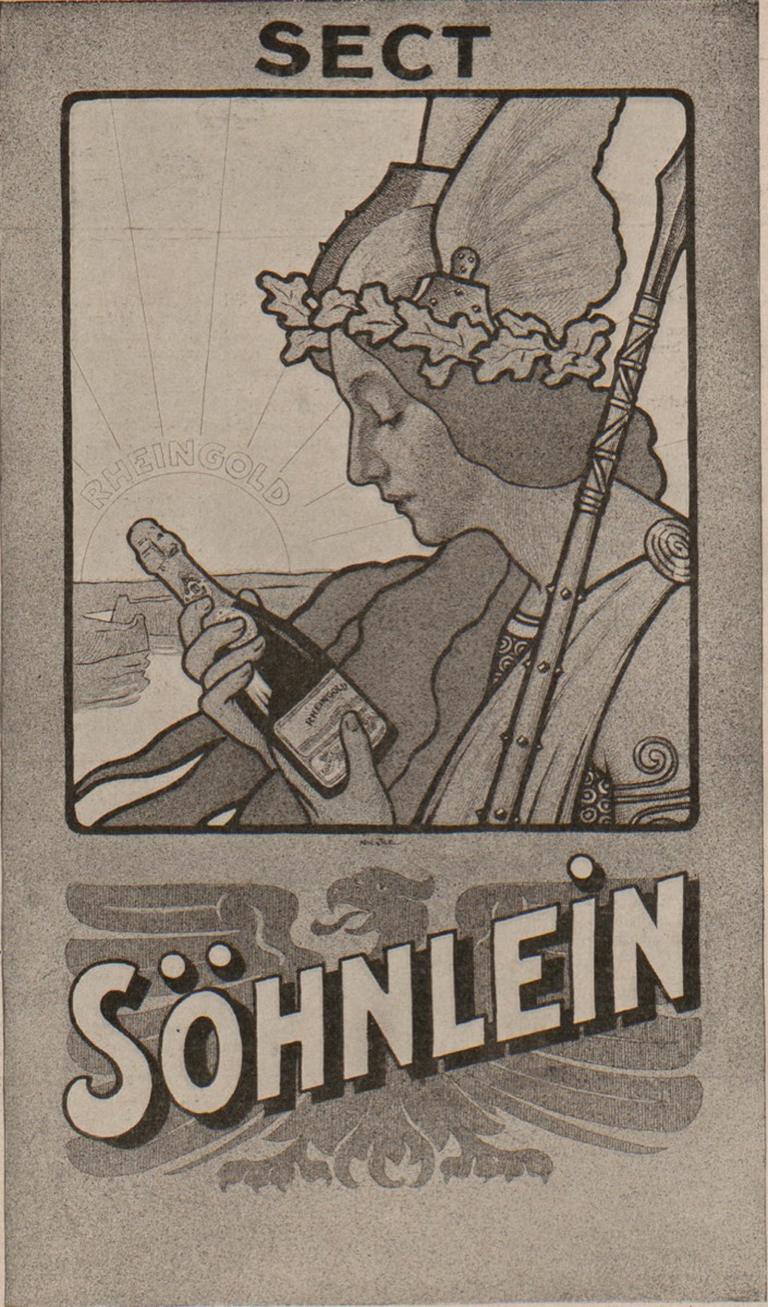 Werbeanzeige für Söhnlein „Rheingold“ in der Zeitschrift „Jugend“