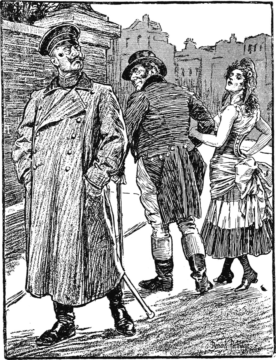 Karikatur von John Bernard Partridge im „Punch": die Verständigung zwischen England und Frankreich aus der Sicht des abseits stehenden Deutschland