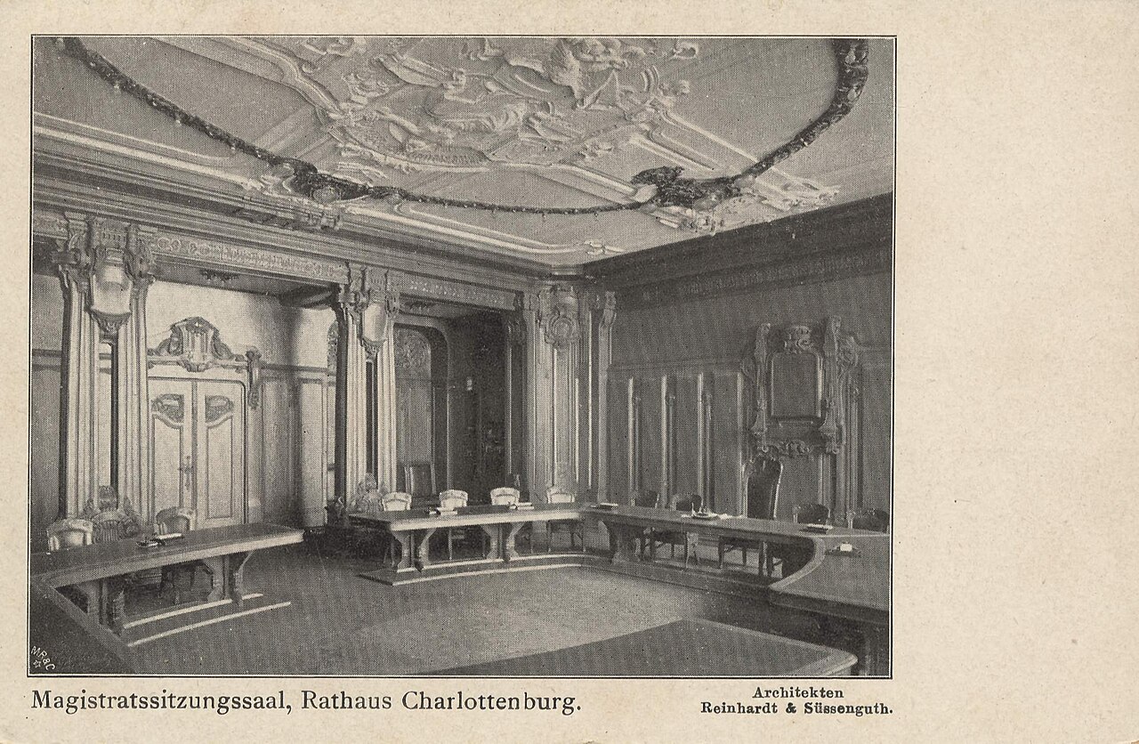 Der Magistratssitzungssaal des Charlottenburger Rathauses