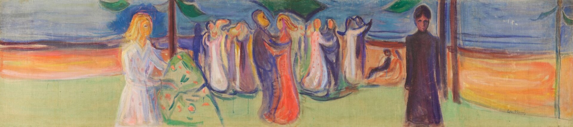 „Tanz am Strand" aus dem Reinhardt-Fries von Edvard Munch