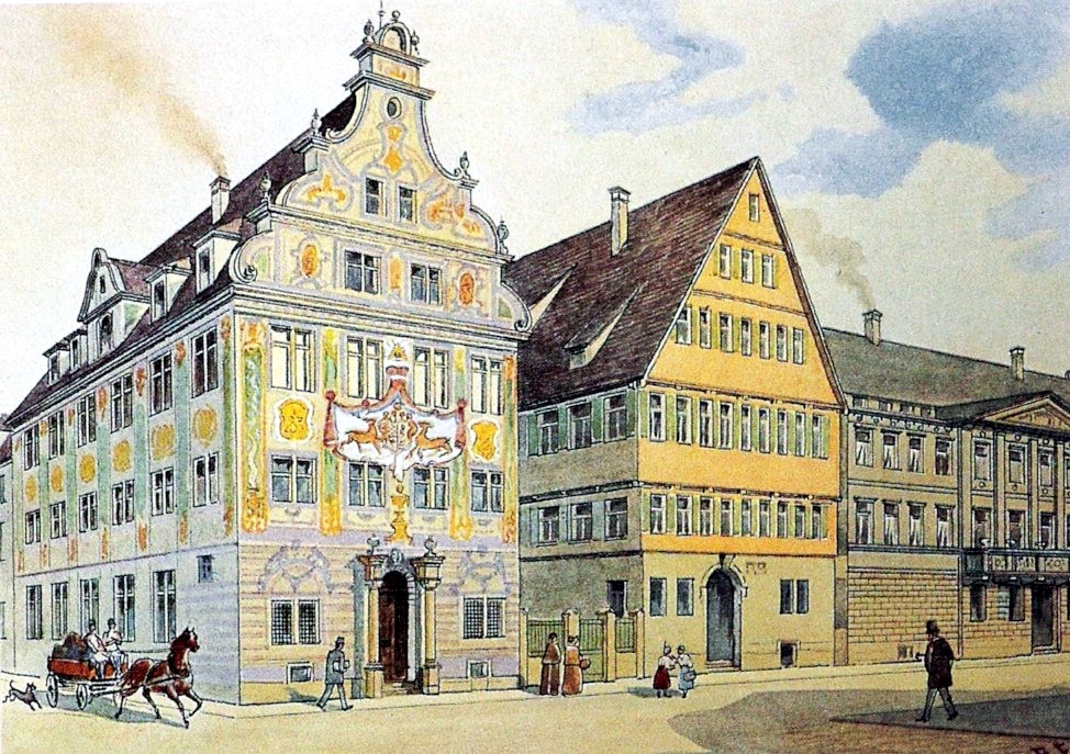 Die württembergischen Landtagsgebäude an der Kronprinzstraße in Stuttgart