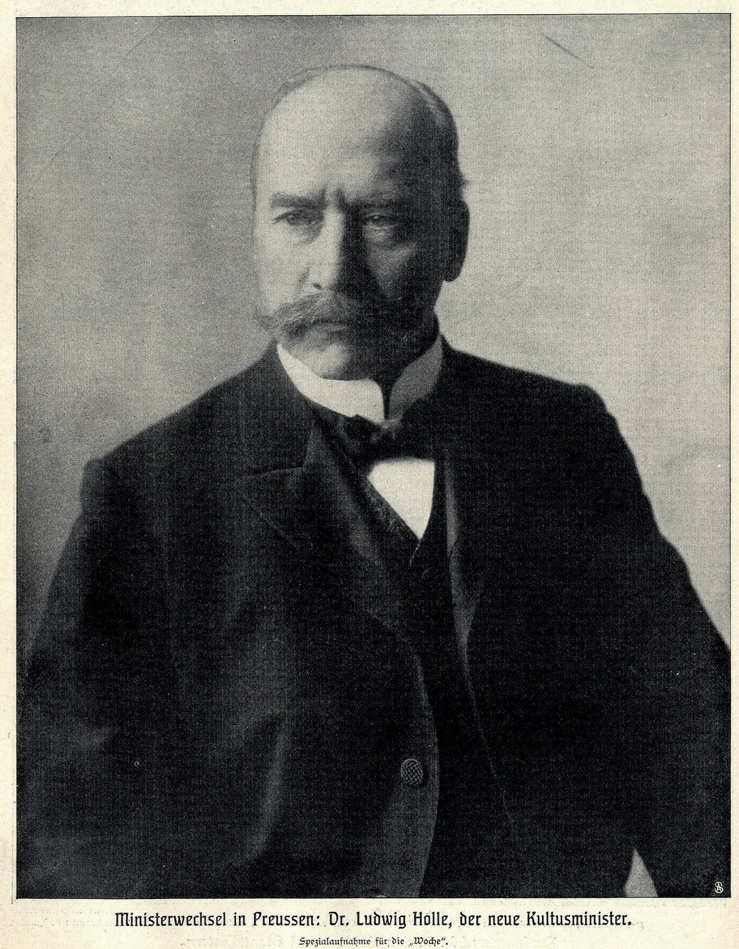 Ludwig Holle, preußischer Kultusminister