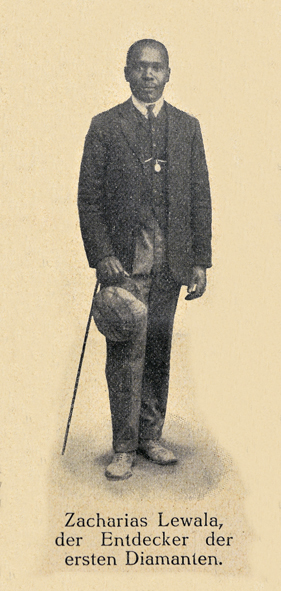 Zacharias Lewala, Finder der ersten Diamanten