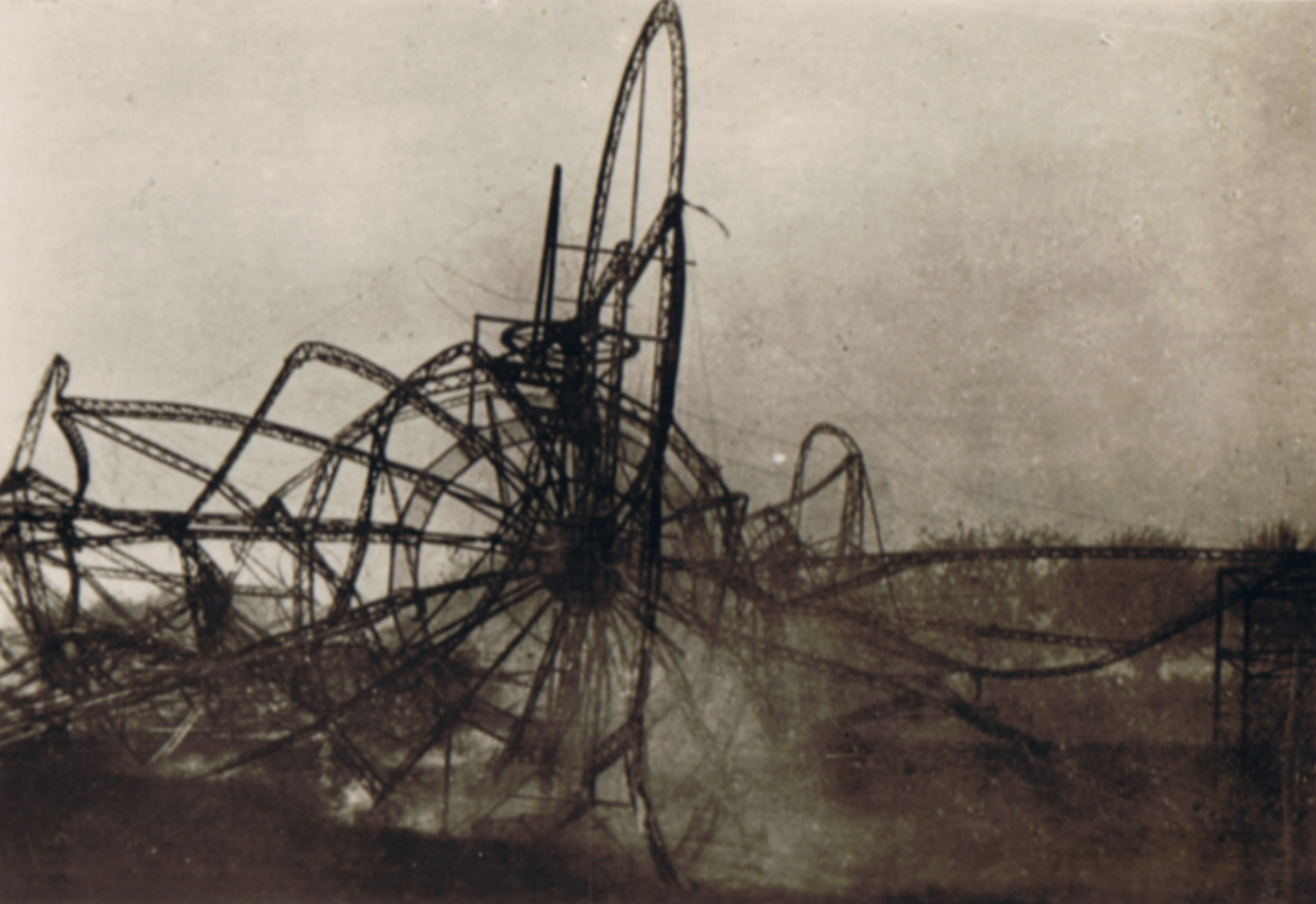 Das zerstörte Luftschiff LZ 4 bei Echterdingen