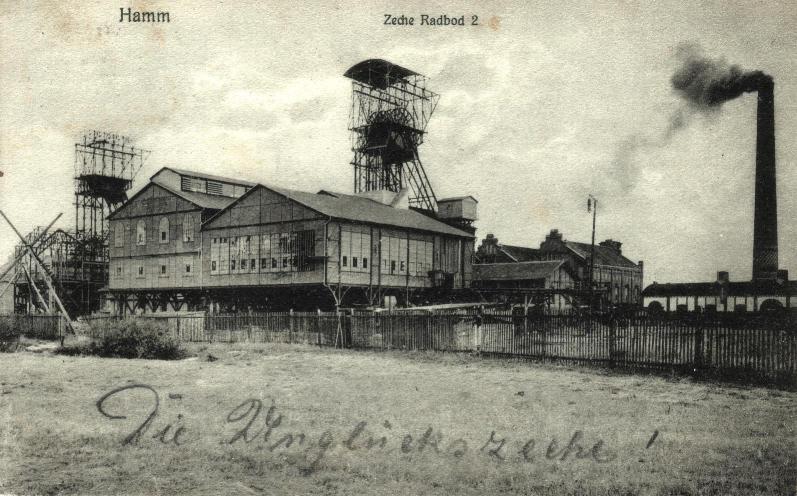 Zeche Radbod, Ansichtskarte
