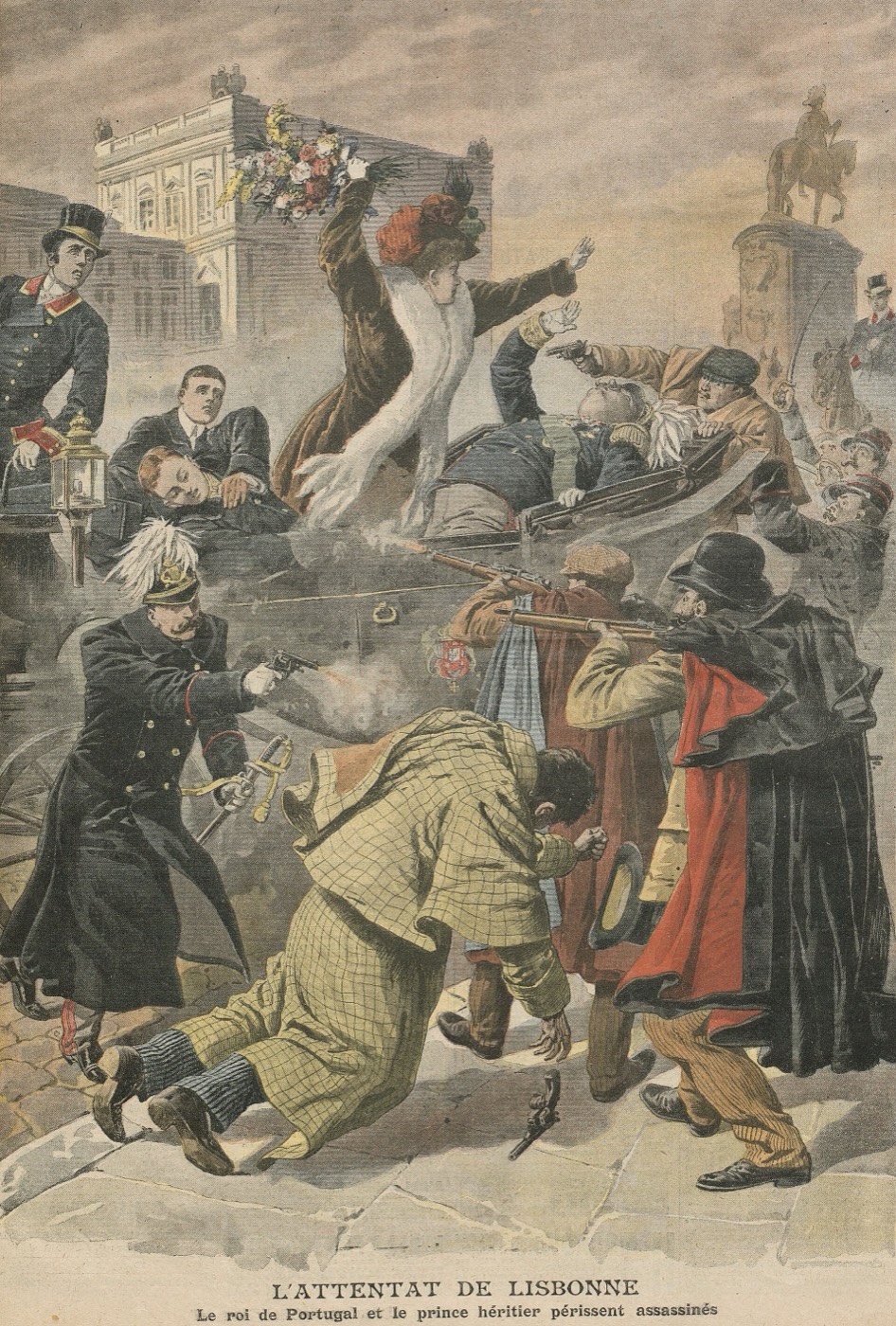 Der Königsmord von Lissabon, Titelbild des Petit Journal