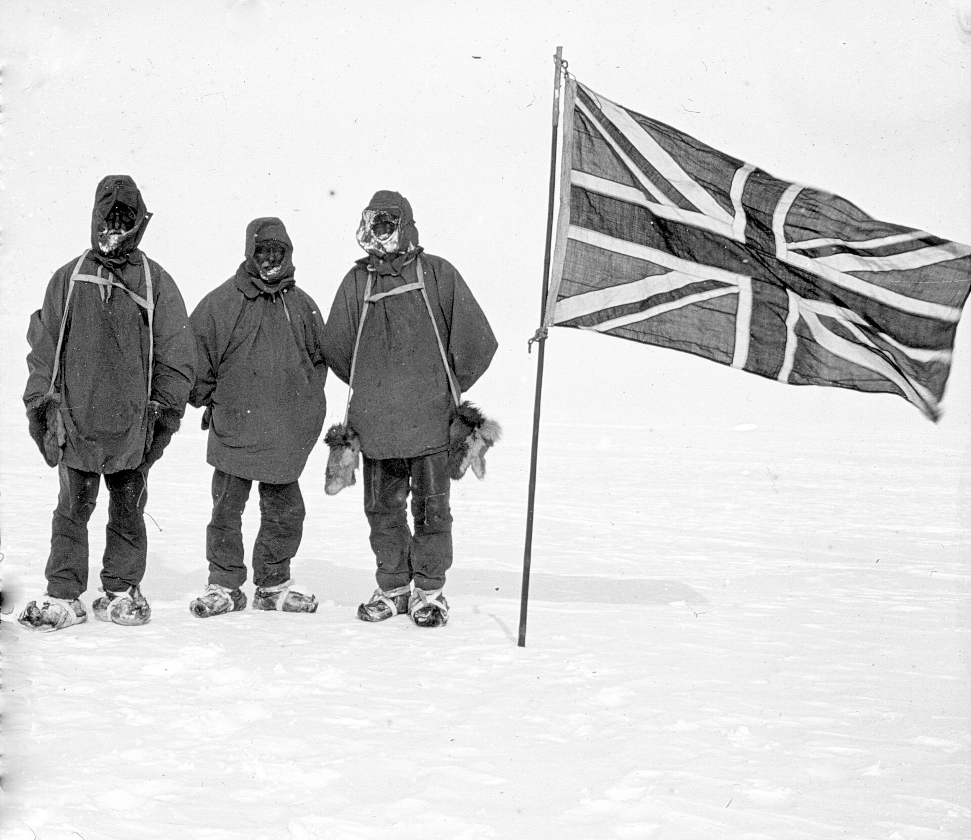 Adams, Wild und Shackleton am südlichsten Punkt