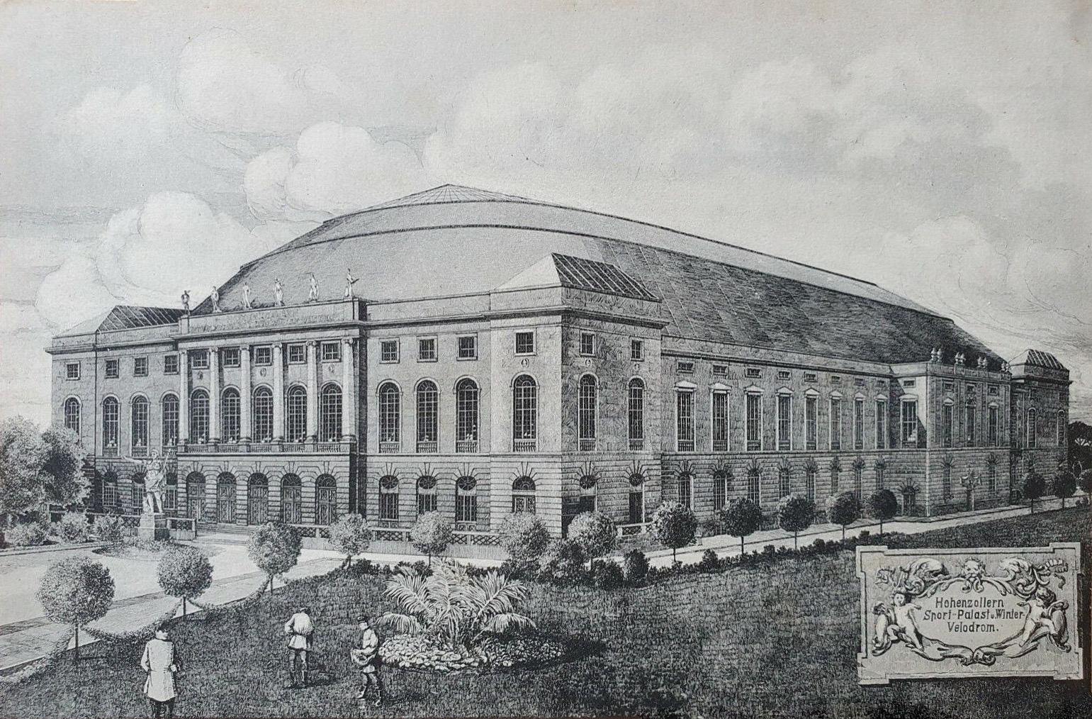 Historische Postkarte des Sportpalasts