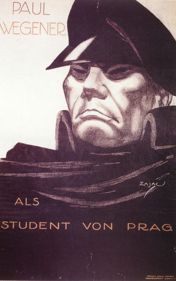 Filmplakat „Der Student von Prag" mit Paul Wegener