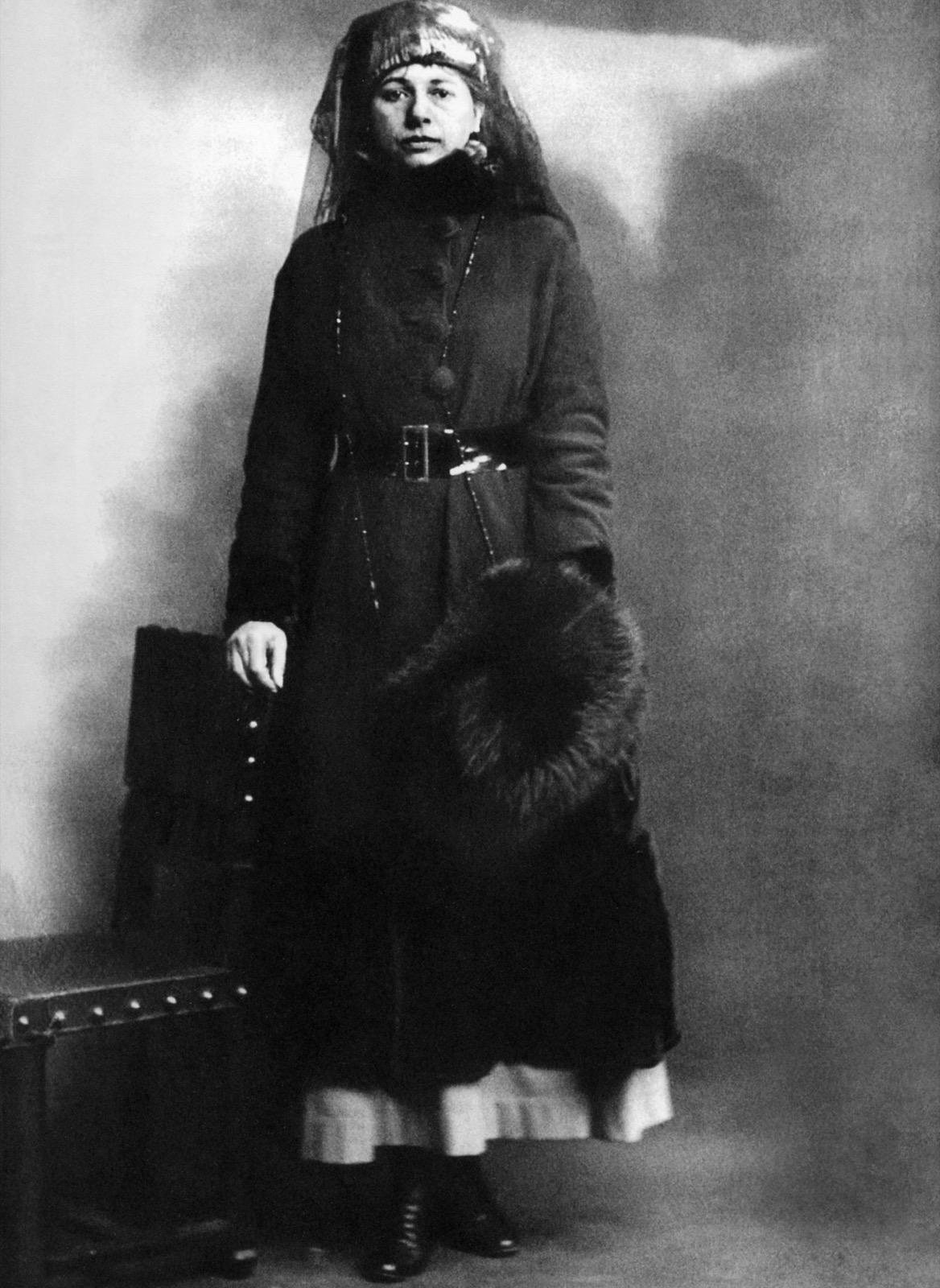 Mata Hari am Tag ihrer Verhaftung, 13. Februar 1917