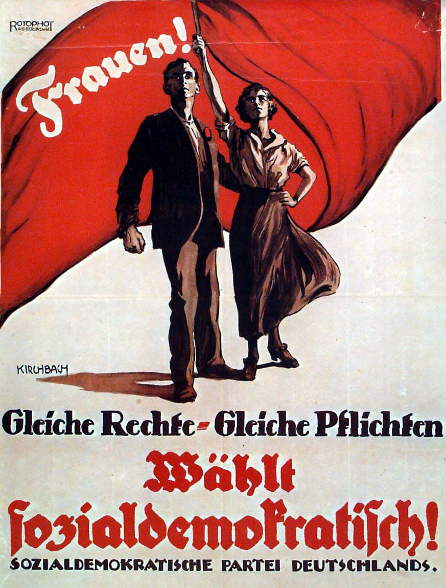 SPD-Wahlplakat zur Nationalversammlungswahl
