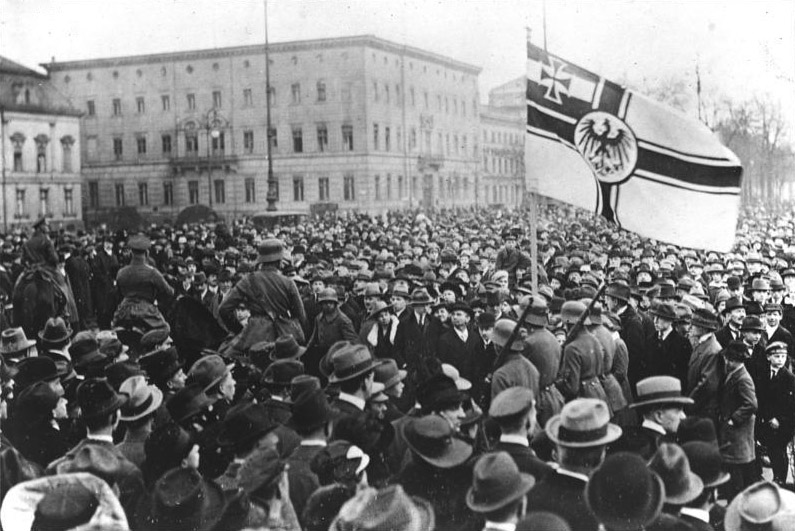 Marinebrigade Ehrhardt marschiert im März 1920 in Berlin ein