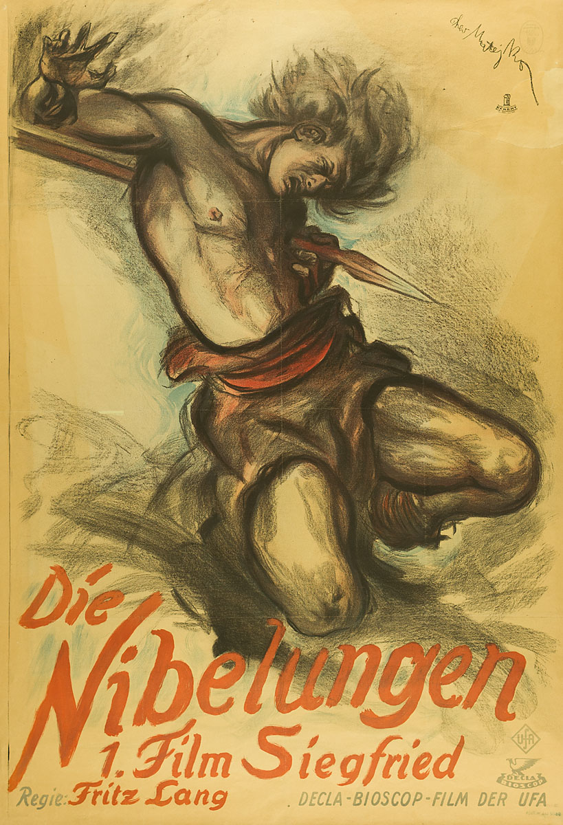 Werbegrafik zu Fritz Langs „Die Nibelungen", 1924