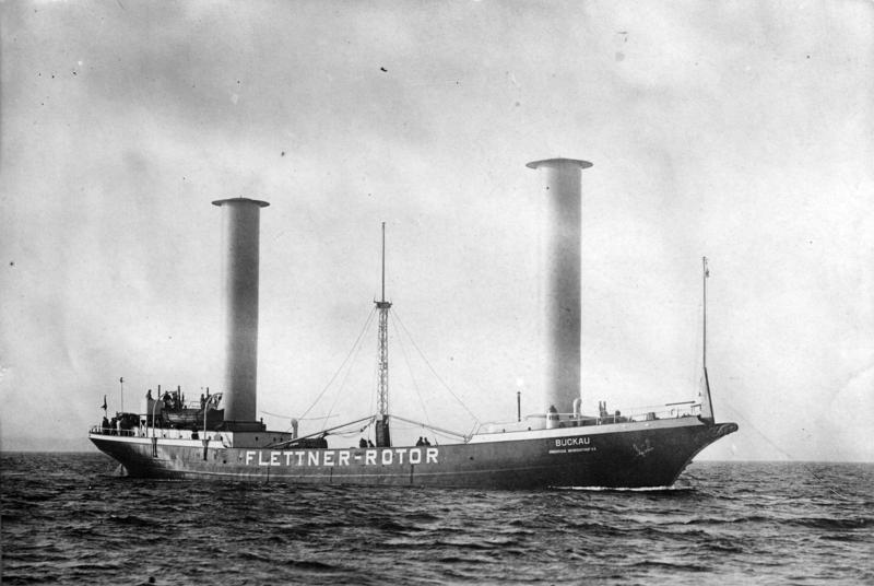 Das Flettner-Rotorschiff Buckau