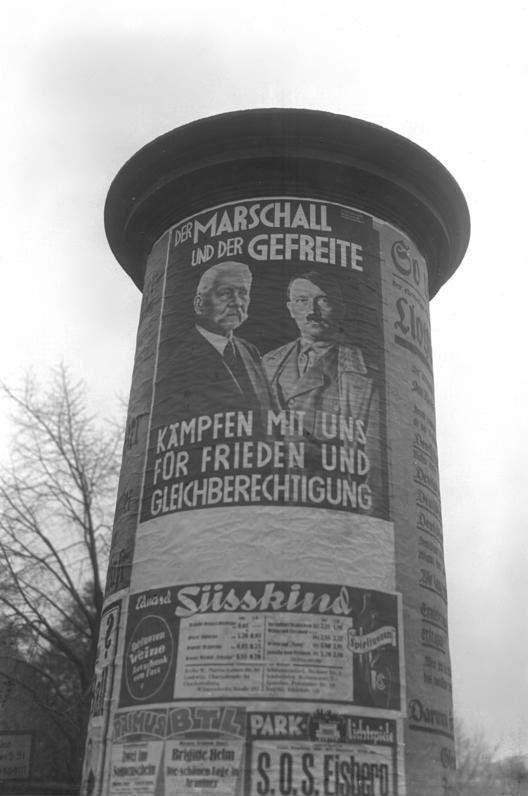Wahlplakat der NSDAP in Berlin