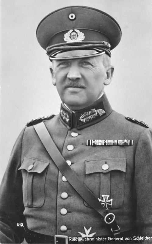 Der frühere Reichskanzler Kurt von Schleicher, in Neubabelsberg zusammen mit seiner Frau erschossen