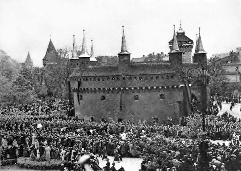 Trauerfeierlichkeiten für Marschall Józef Piłsudski in Krakau, Mai 1935