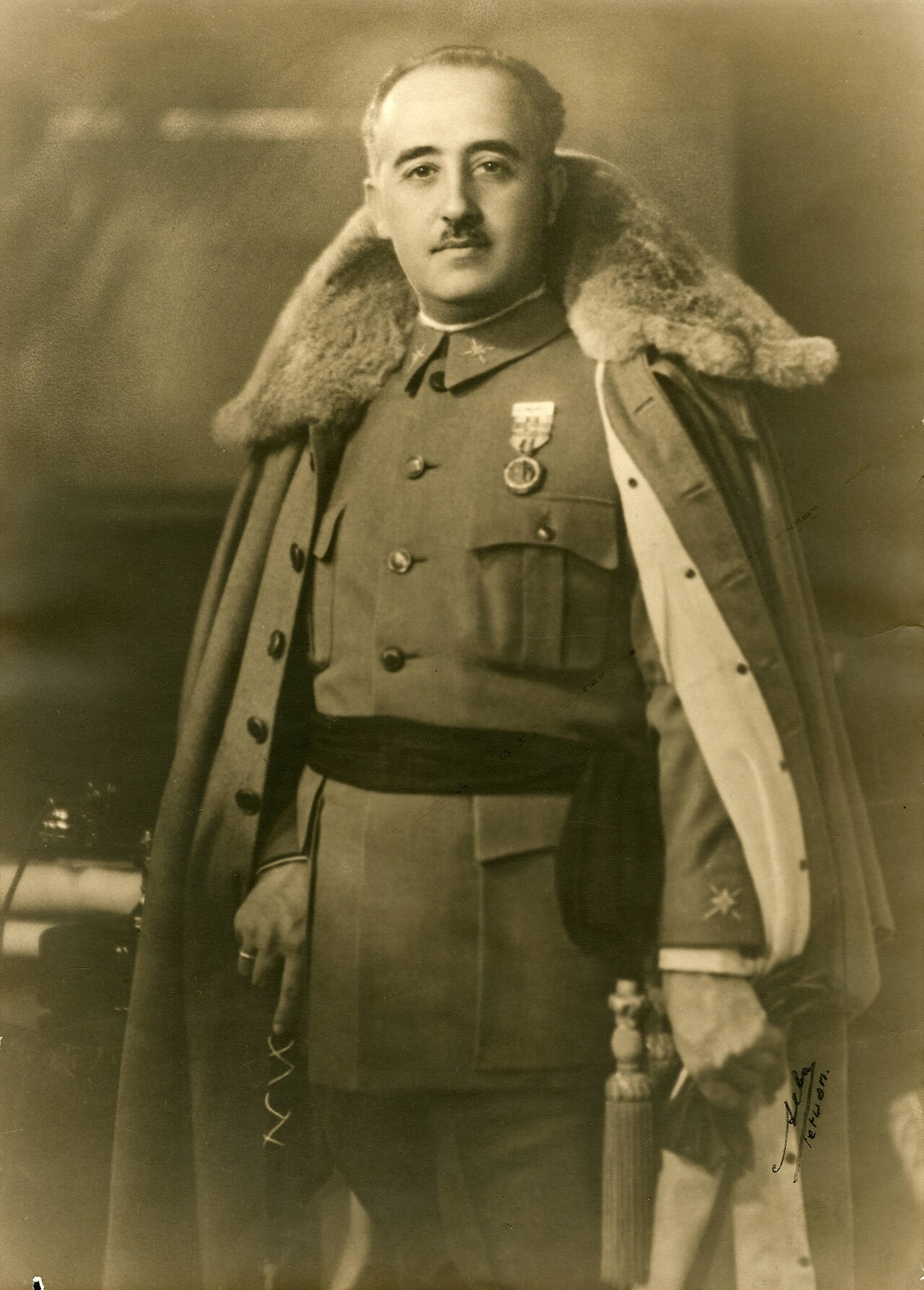 General Francisco Franco, Wortführer des Aufstands in Spanien