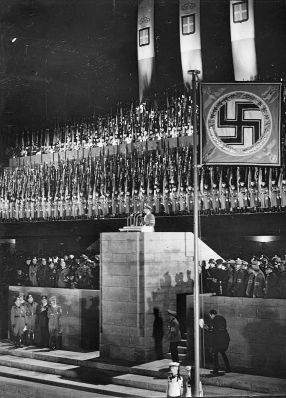 Kundgebung mit Mussolini in Berlin, September 1937