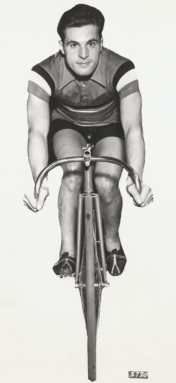 Porträt des Radrennfahrers Gustav Kilian