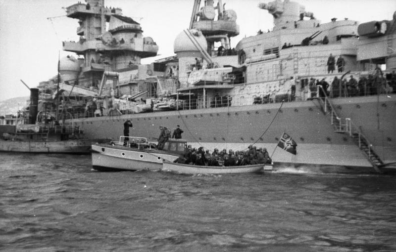 Der schwere Kreuzer Admiral Hipper vor Norwegen, 1940