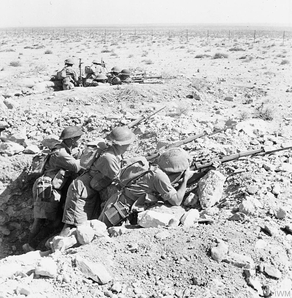 Australische Soldaten in Stellung bei Tobruk, 1941