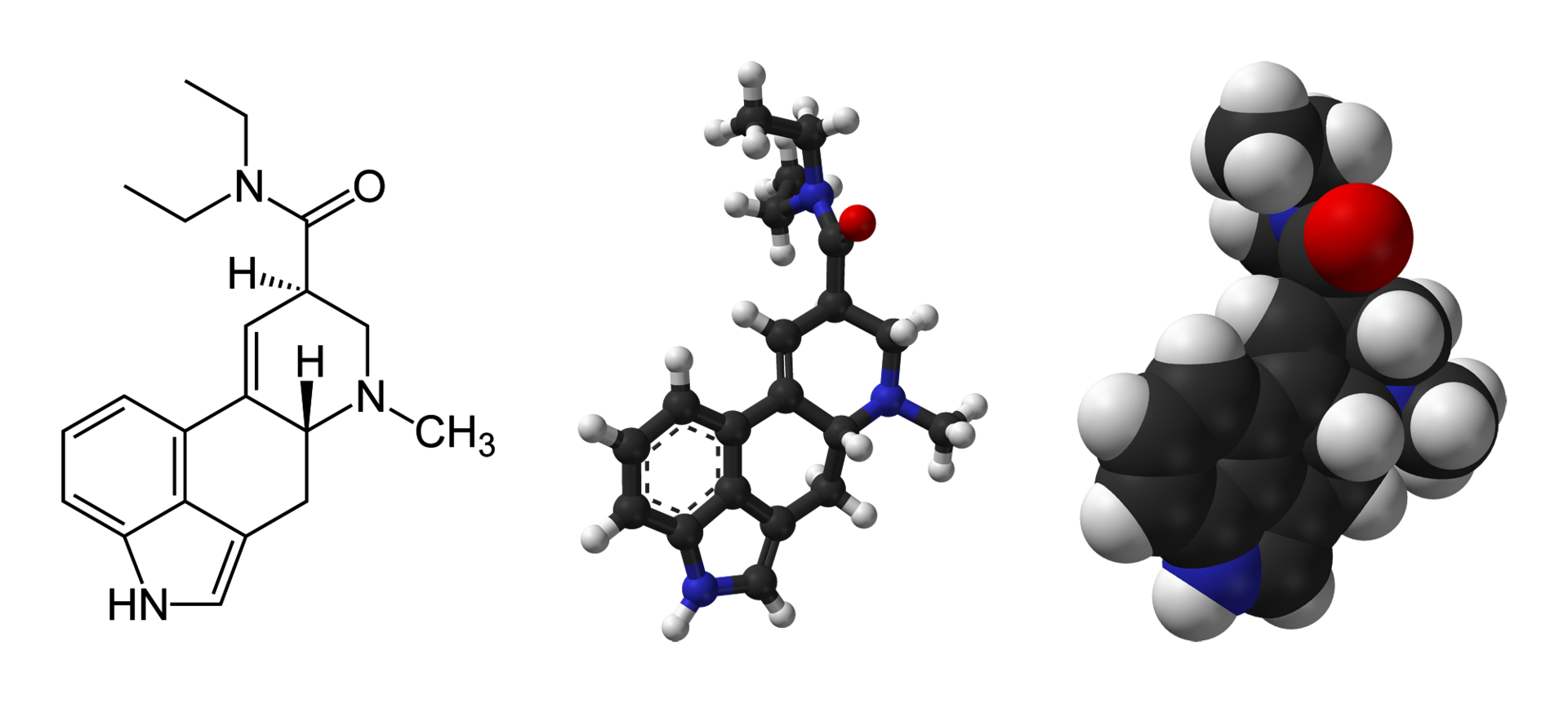 Strukturformel von LSD