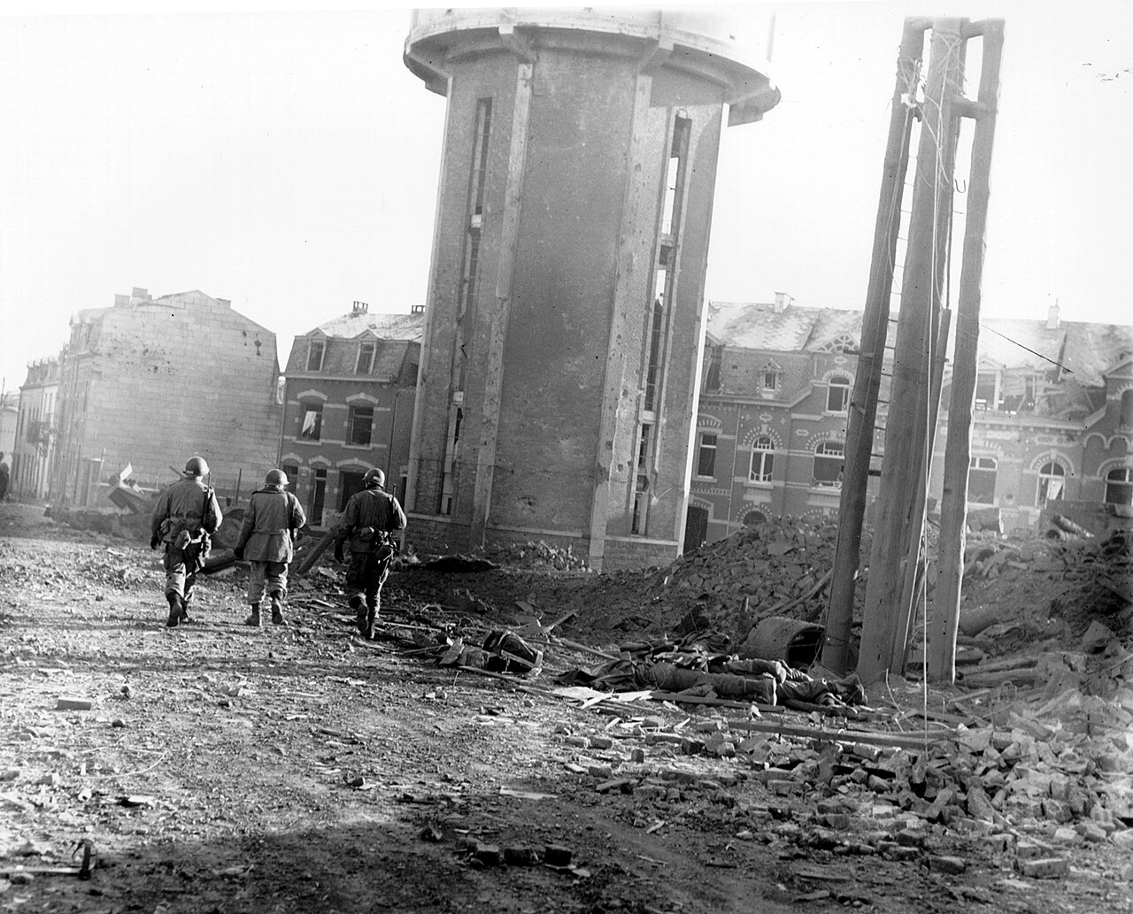 US-Fallschirmjäger der 101. Airborne bei Bastogne, Weihnachten 1944