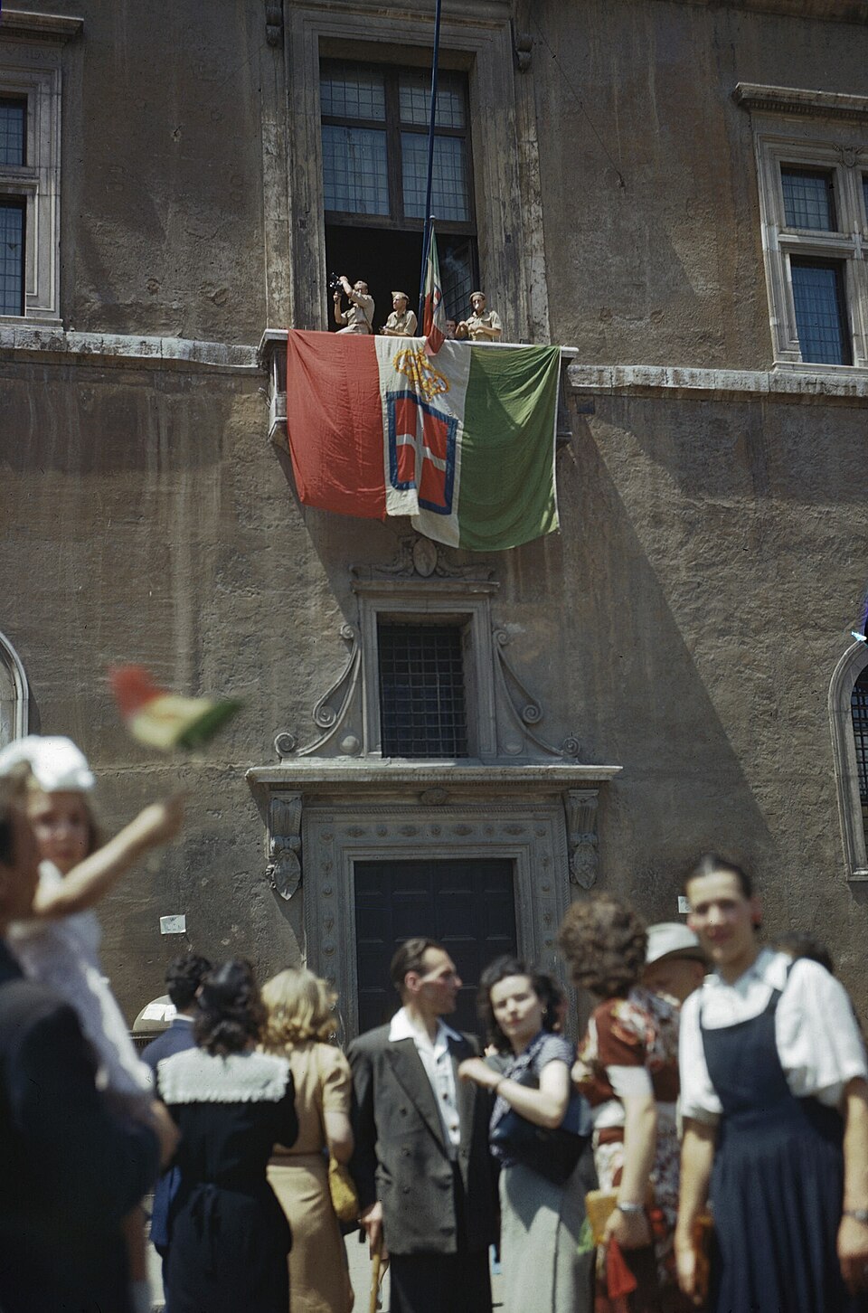 US-Truppen ziehen am 5. Juni 1944 in Rom ein