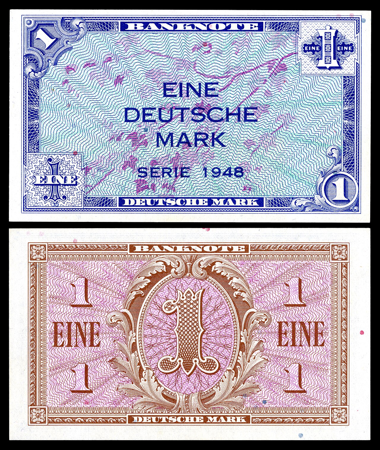 Die neue Deutsche Mark der Währungsreform von 1948