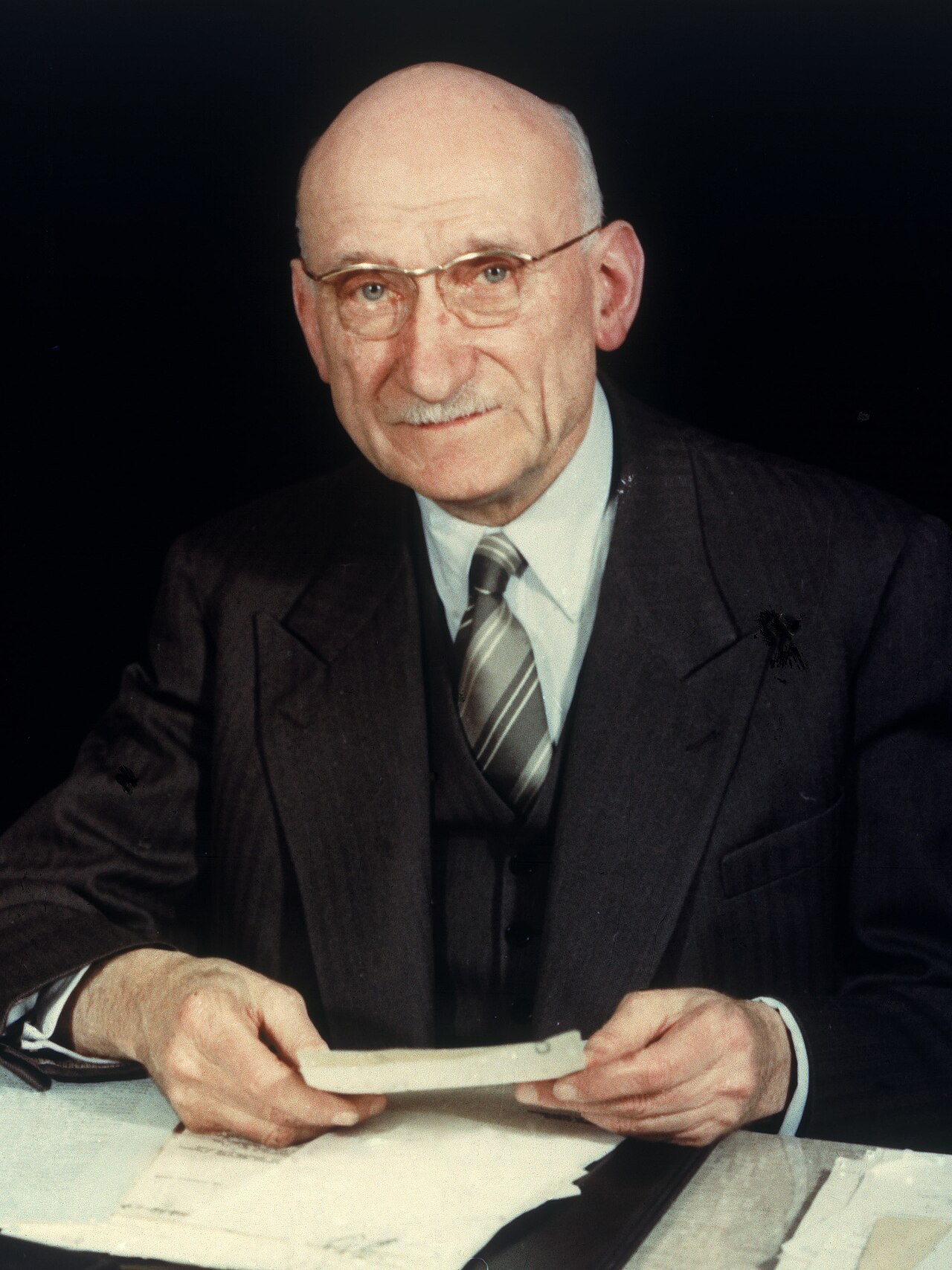 Der französische Außenminister Robert Schuman
