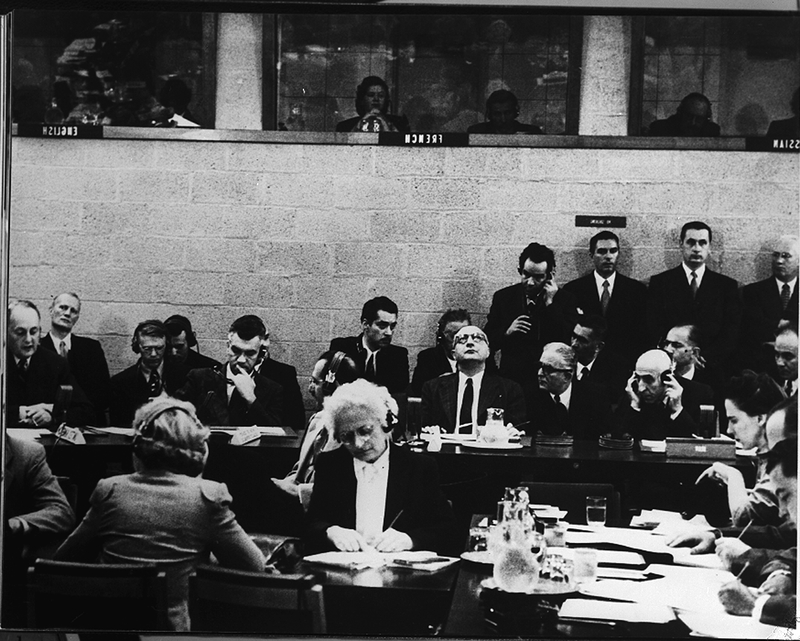 Ministerpräsident Mohammad Mossadegh beim UN-Sicherheitsrat, 1951
