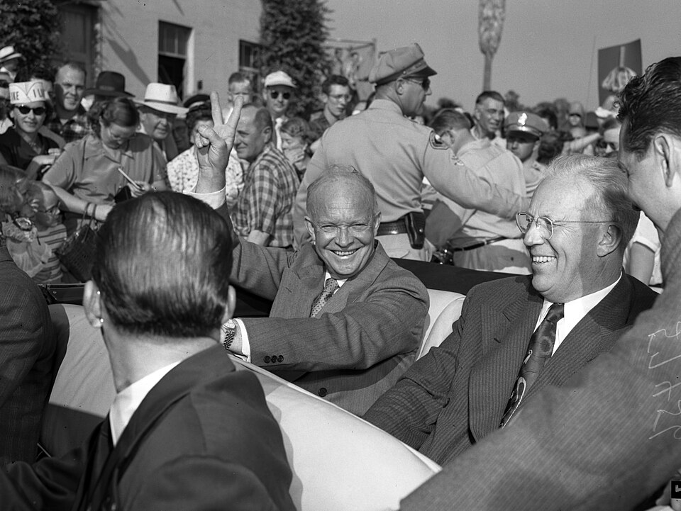 Dwight D. Eisenhower im Wahlkampf 1952 in Los Angeles