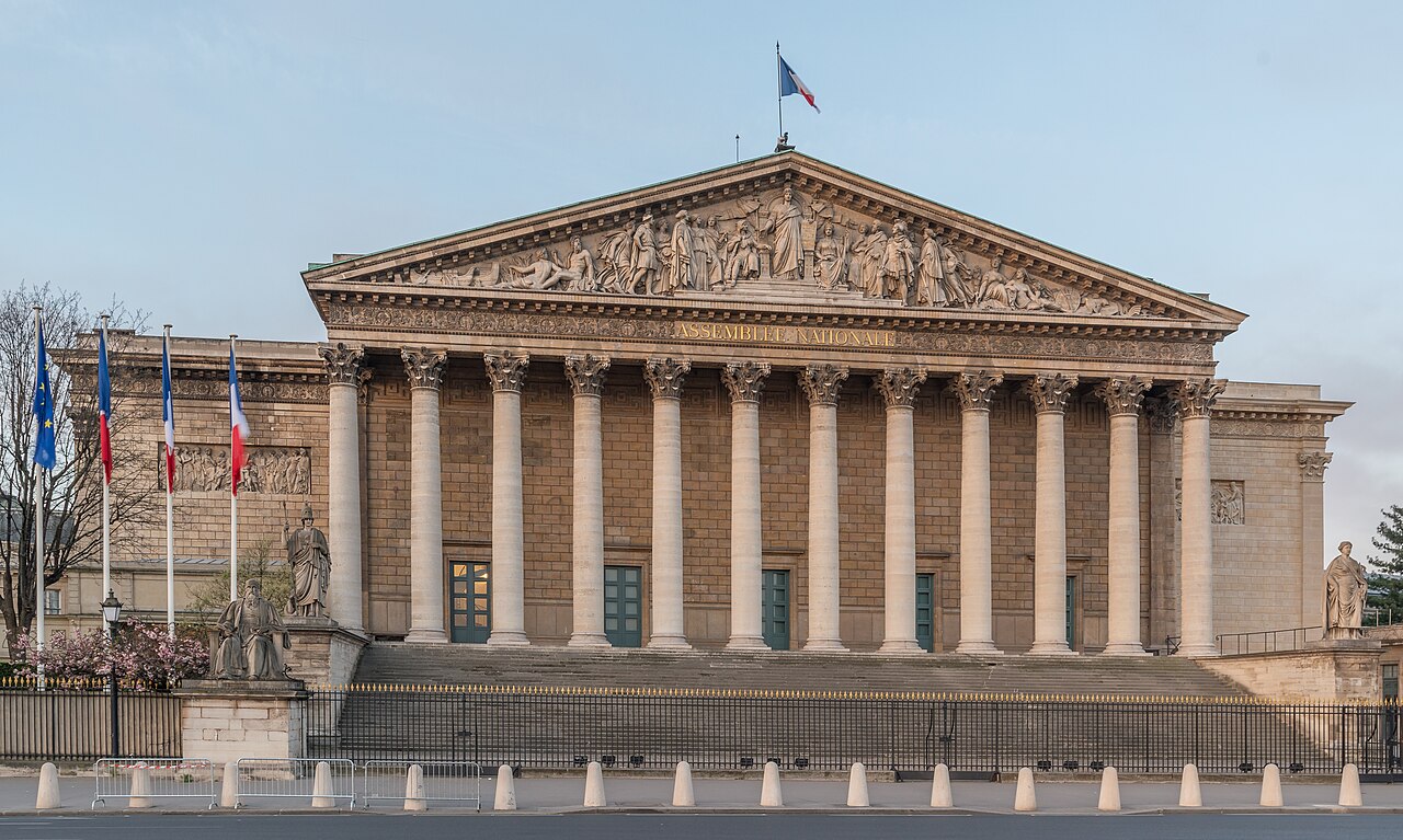 Das Palais Bourbon in Paris, Sitz der Nationalversammlung