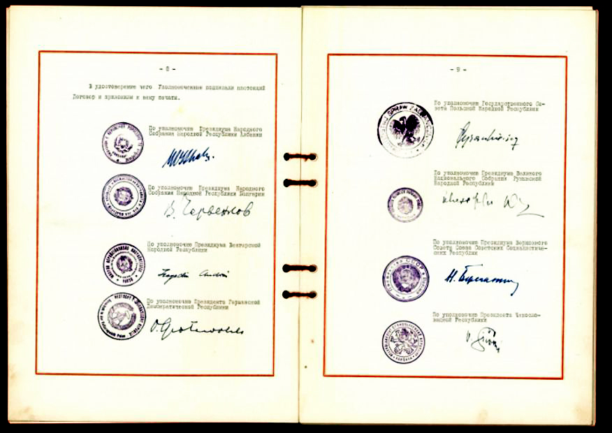 Der Warschauer Vertrag von 1955