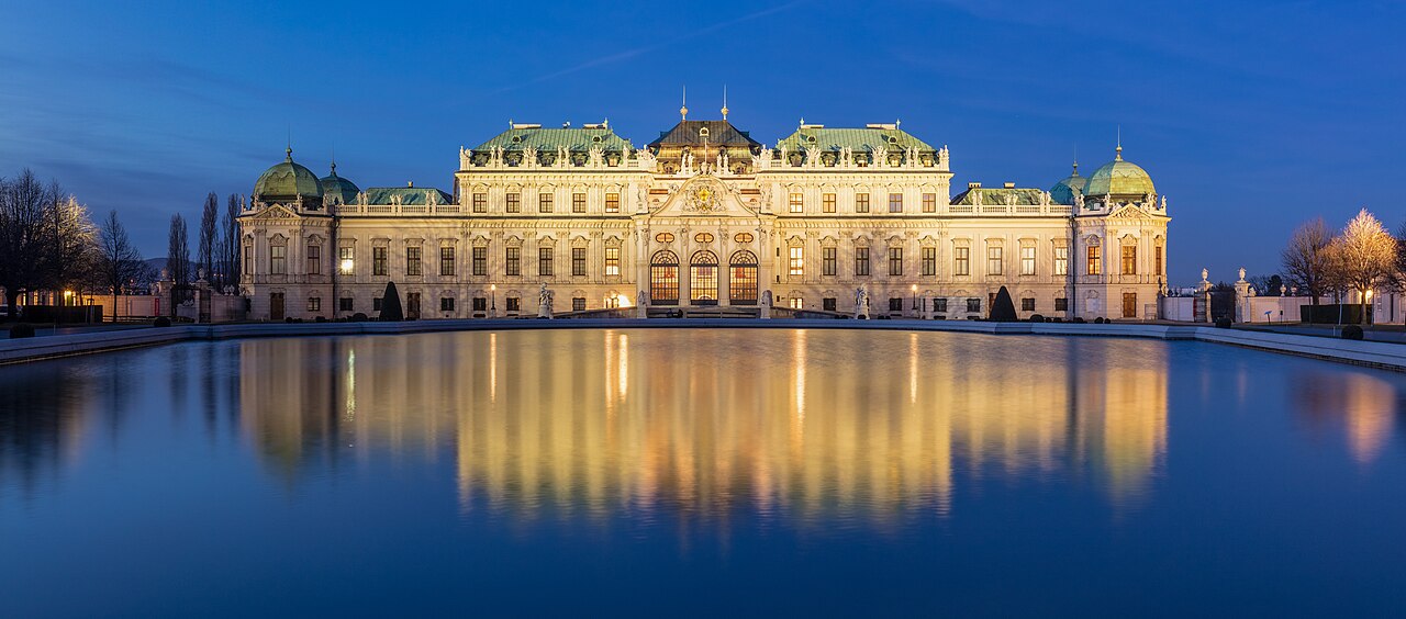 Das Wiener Schloss Belvedere, wo der österreichische Staatsvertrag unterzeichnet wird
