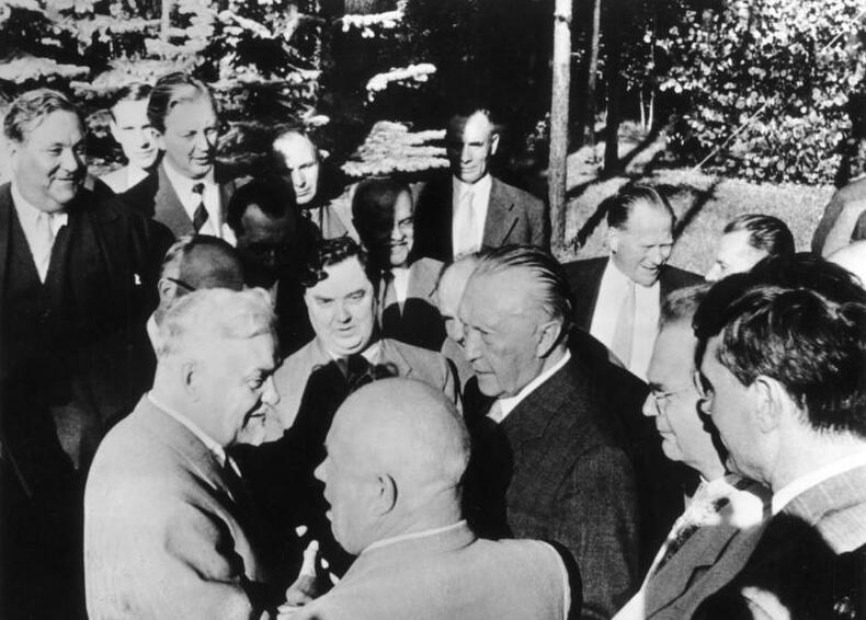 Konrad Adenauer zu Besuch in Moskau, 1955