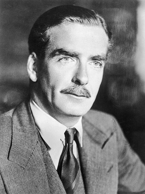Anthony Eden, britischer Außenminister und Nachfolger Churchills als Premierminister