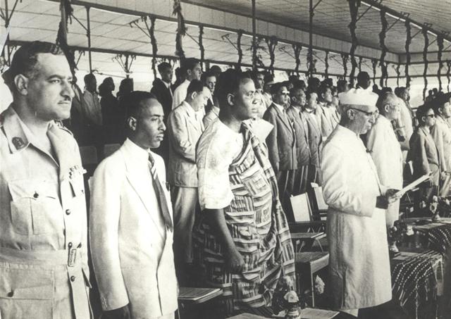 Delegierte bei der Asiatisch-Afrikanischen Konferenz in Bandung, April 1955
