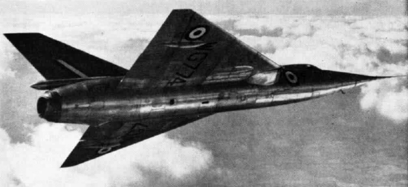 Die Fairey Delta 2 WG774 im Flug