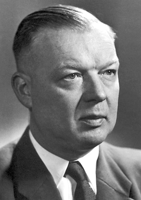 Werner Forßmann, der 1956 den Nobelpreis für Physiologie oder Medizin erhält