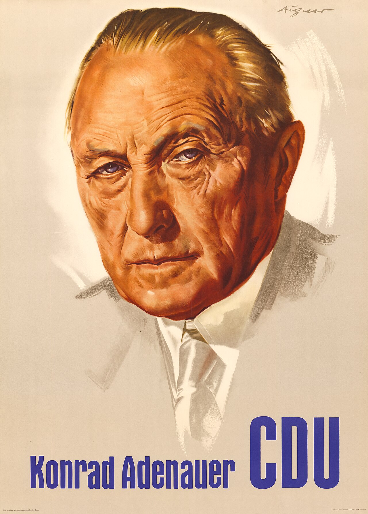 CDU-Wahlplakat zur Bundestagswahl 1957