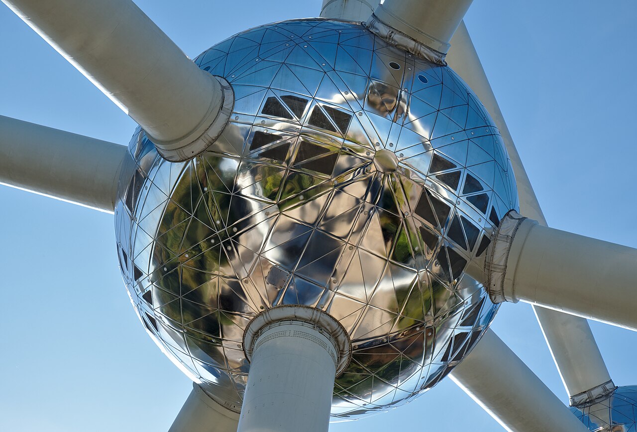 Das Atomium der Weltausstellung Expo 58 in Brüssel