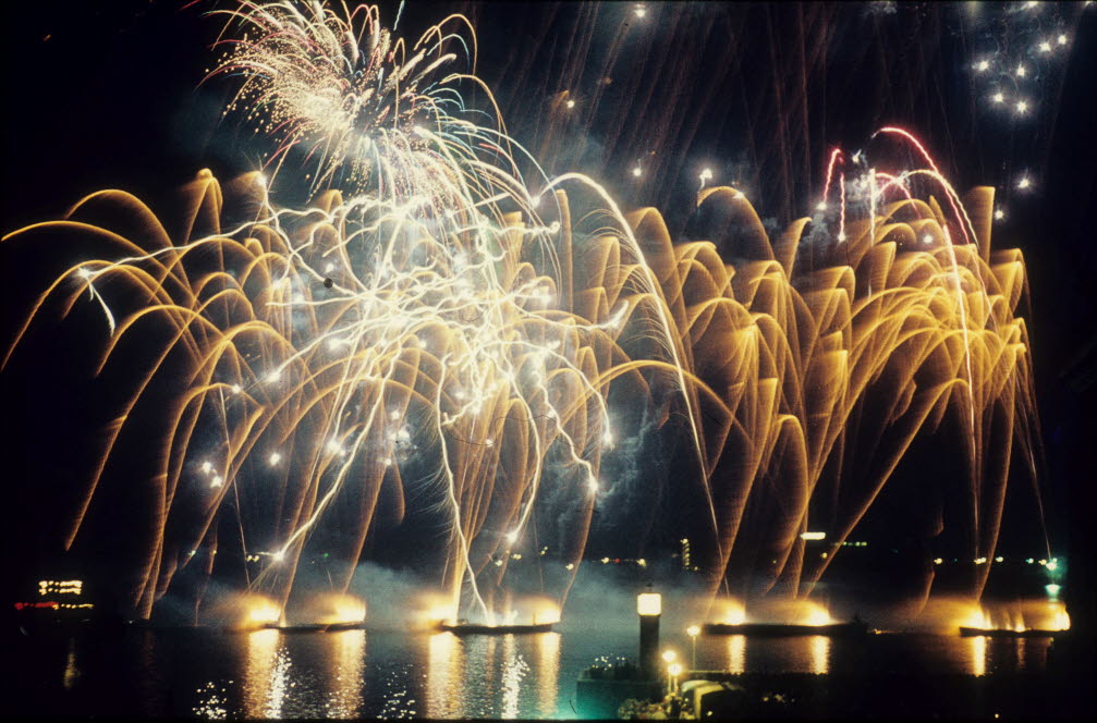 Feuerwerk am Seegarten